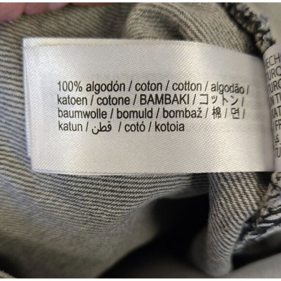 Bershka Gray High-Waist Baggy Skater Jeans For Women Size 32 - Picture 8 of 14